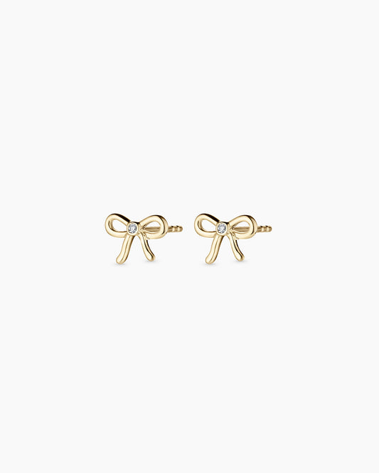 Diamond Put a Bow on it Studs