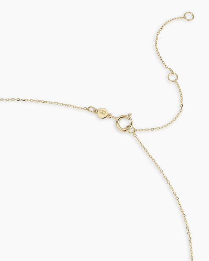 14K Gold Palm Charm Necklace || option::14K Solid Gold