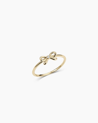 Diamond Put a Bow on it Ring || option::14K Solid Gold