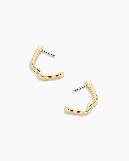 Charlie Wrap Huggies || option::18K Gold Plated