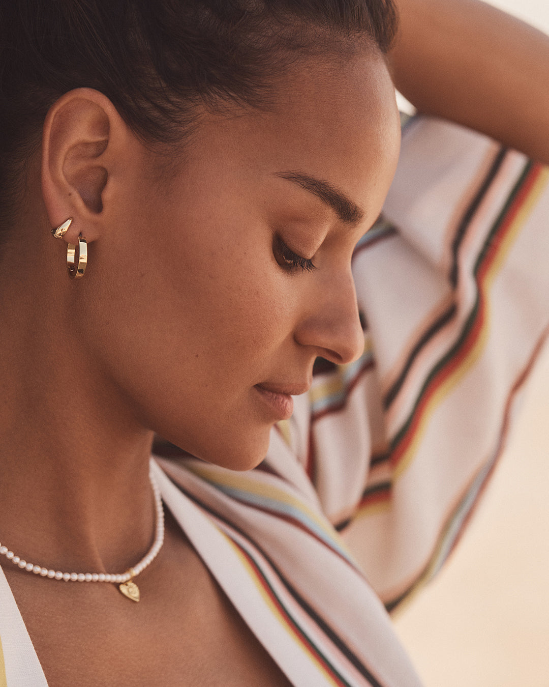 Banks Wrap Huggies || option::18K Gold Plated