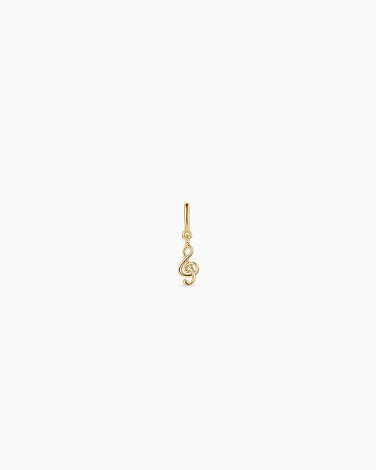 Clef Parker Charm || option::18K Gold Plated