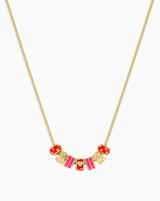 Love U Necklace || option::18K Gold Plated