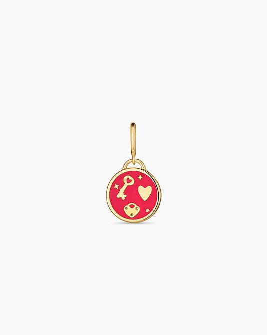 Love U Parker Charm || option::18K Gold Plated