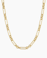Reed Link Necklace || option::18K Gold Plated