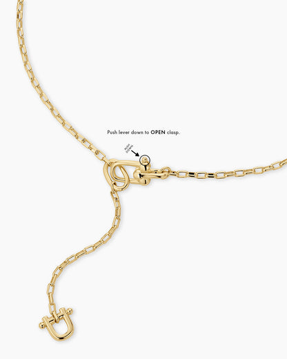 Atlas Delicate Lariat || option::18K Gold Plated