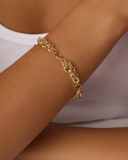Bryce Bracelet || option::18K Gold Plated