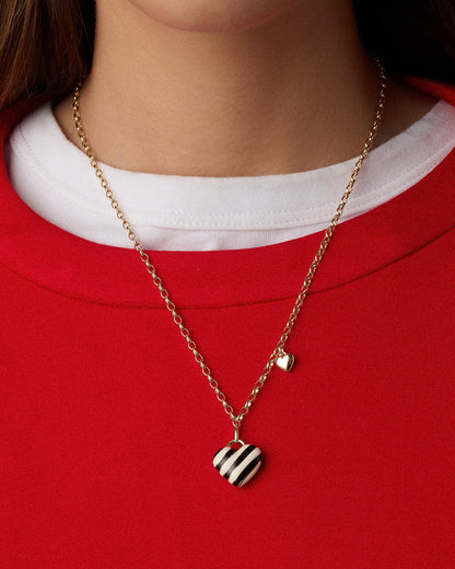 Campbell Heart Necklace || option::18K Gold Plated