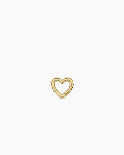 Lou Heart Carabiner Charm || option::18K Gold Plated