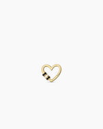 Campbell Heart Carabiner Charm || option::18K Gold Plated