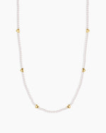 Amour Pearl Necklace || option::18K Gold Plated