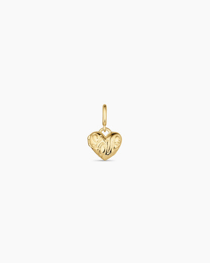 Love Locket Charm || option::18K Gold Plated
