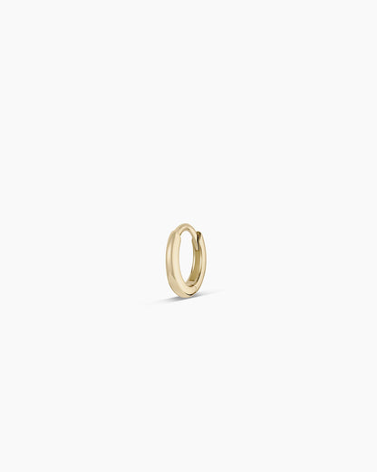 14k Gold Everyday Oval Single Huggie