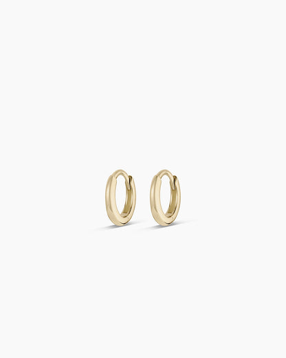 14k Gold Everyday Oval Huggies