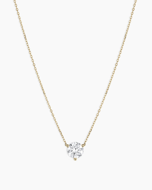 Lab Grown Diamond Solitaire Necklace