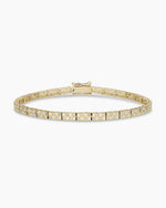 Diamond Checkered Tennis Bracelet || option::14K Solid Gold, 7 in.