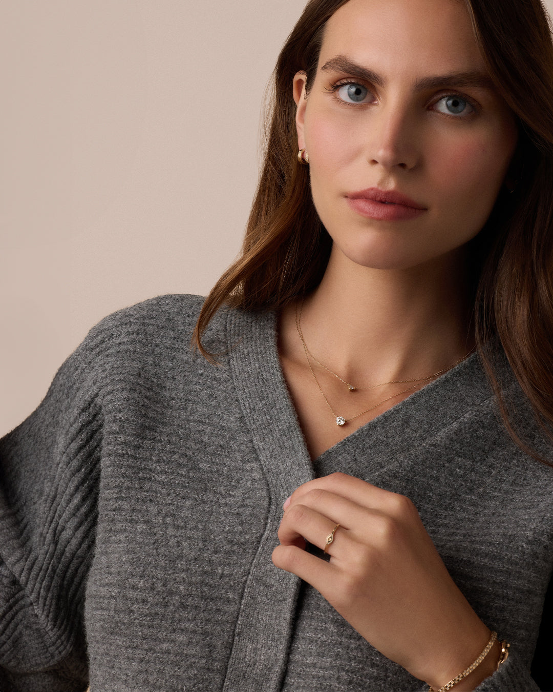 Diamond Love Signet Ring || option::14K Solid Gold