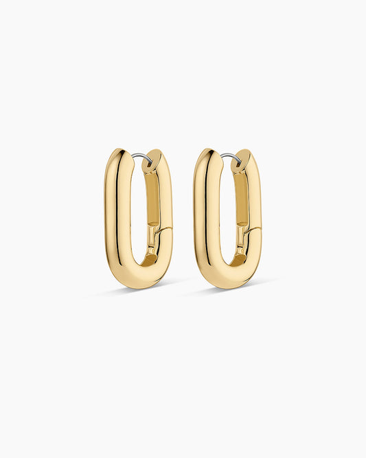 Zoey Statement Hoops || option::18K Gold Plated