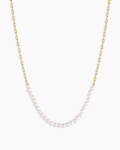 Finley Pearl Row Necklace
