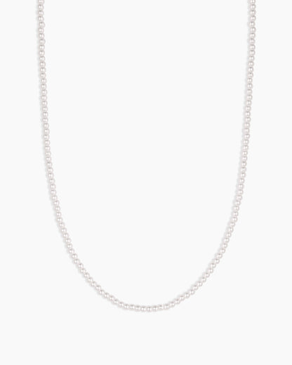 Finley Mini Pearl Necklace || option::18K Gold Plated