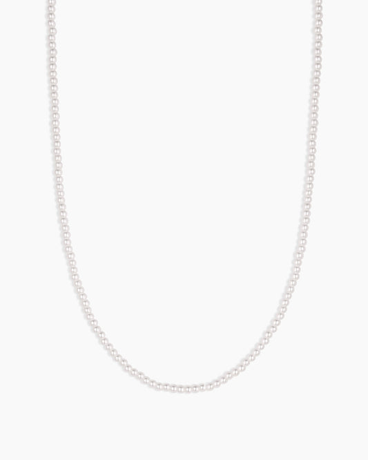Finley Mini Pearl Necklace || option::18K Gold Plated