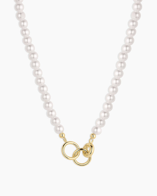 Finley Pearl Necklace || option::18K Gold Plated