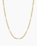 Finley Pearl Dot Necklace || option::18K Gold Plated
