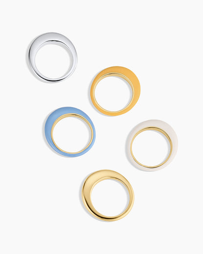 Lou Stacking Ring || option::18K Gold Plated, Yellow