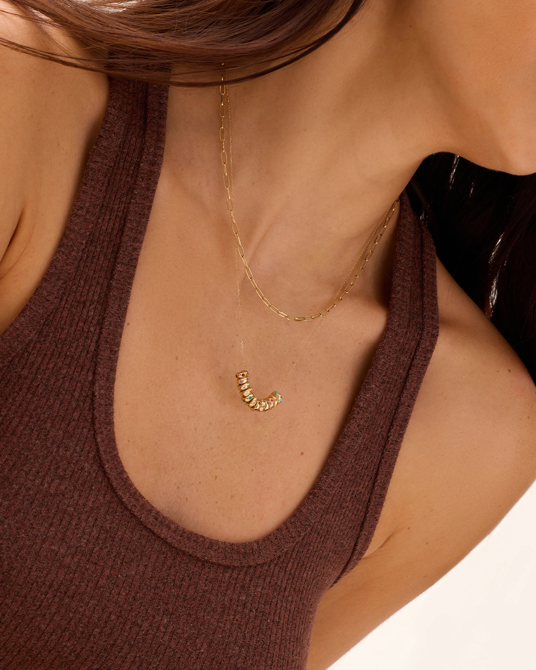 14K Gold Birthstone Halo Charm || option::14K Solid Gold, Garnet - January