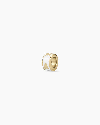 14K Gold Mama Halo Charm Necklace || option::14K Solid Gold