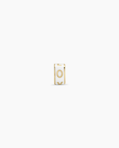 14K Gold Love Halo Charm Necklace || option::14K Solid Gold