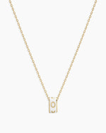 14K Gold Love Halo Charm Necklace || option::14K Solid Gold