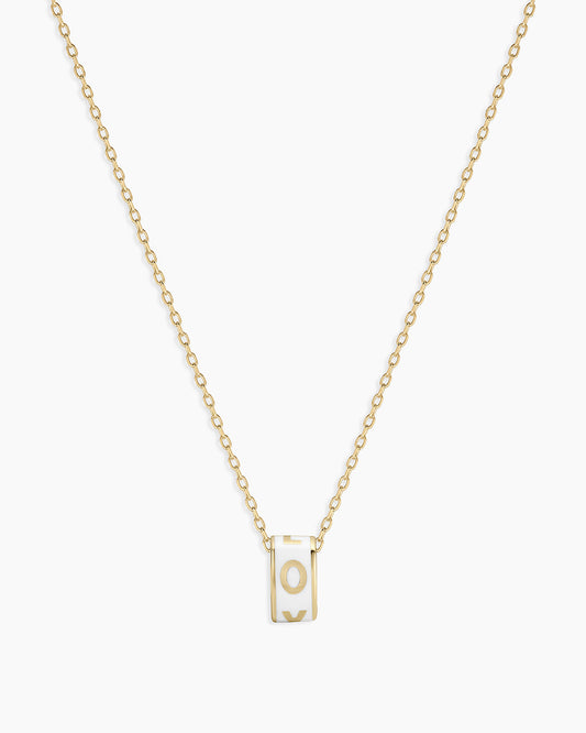 14K Gold Love Halo Charm Necklace || option::14K Solid Gold