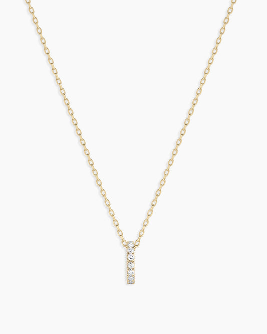 Diamond Pavé Halo Charm Necklace