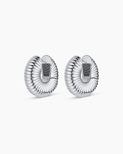 Cress Huggies || option::Silver Plated