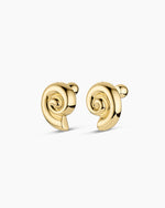 Nautilus Statement Earrings || option::18K Gold Plated