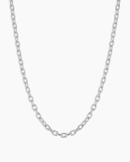 Crew Mini Link Necklace || option::Silver Plated