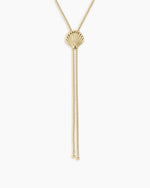Scallop Bolo Necklace || option::18K Gold Plated