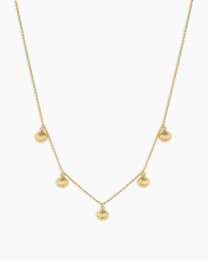 Scallop Mini Necklace || option::18K Gold Plated