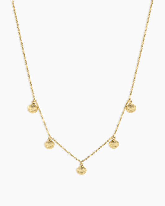 Scallop Mini Necklace || option::18K Gold Plated