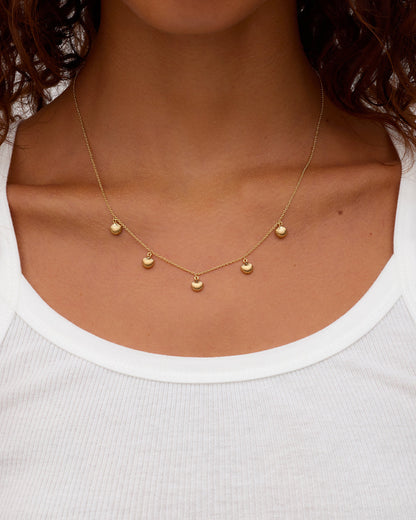 Scallop Mini Necklace || option::18K Gold Plated