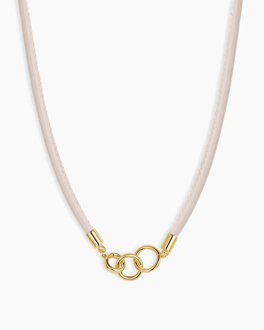 Brooks Necklace || option::18K Gold Plated, Cream