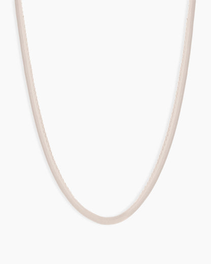 Brooks Necklace || option::18K Gold Plated, Cream
