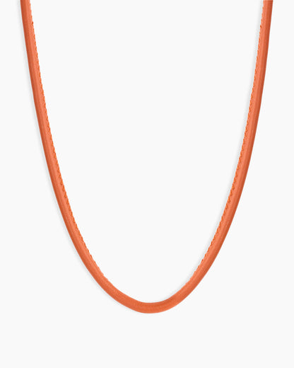 Brooks Necklace || option::18K Gold Plated, Salmon