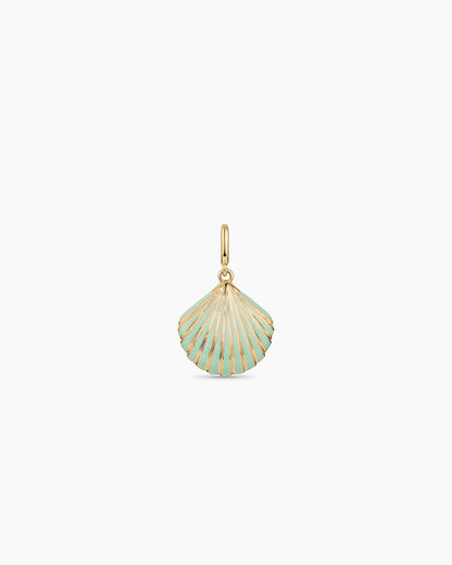 Scallop Stripe Parker Charm || option::18K Gold Plated