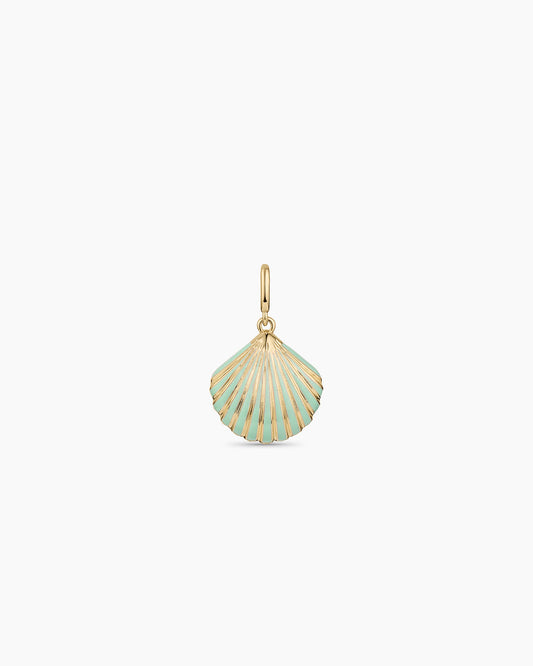 Scallop Stripe Parker Charm || option::18K Gold Plated