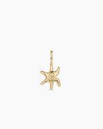 Sun Star Parker Charm || option::18K Gold Plated
