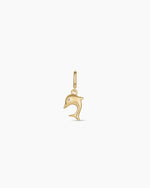 Dolphin Parker Charm || option::18K Gold Plated