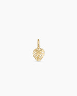 Monstera Parker Charm || option::18K Gold Plated