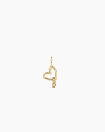 Interlocking Heart Parker Charm || option::18K Gold Plated